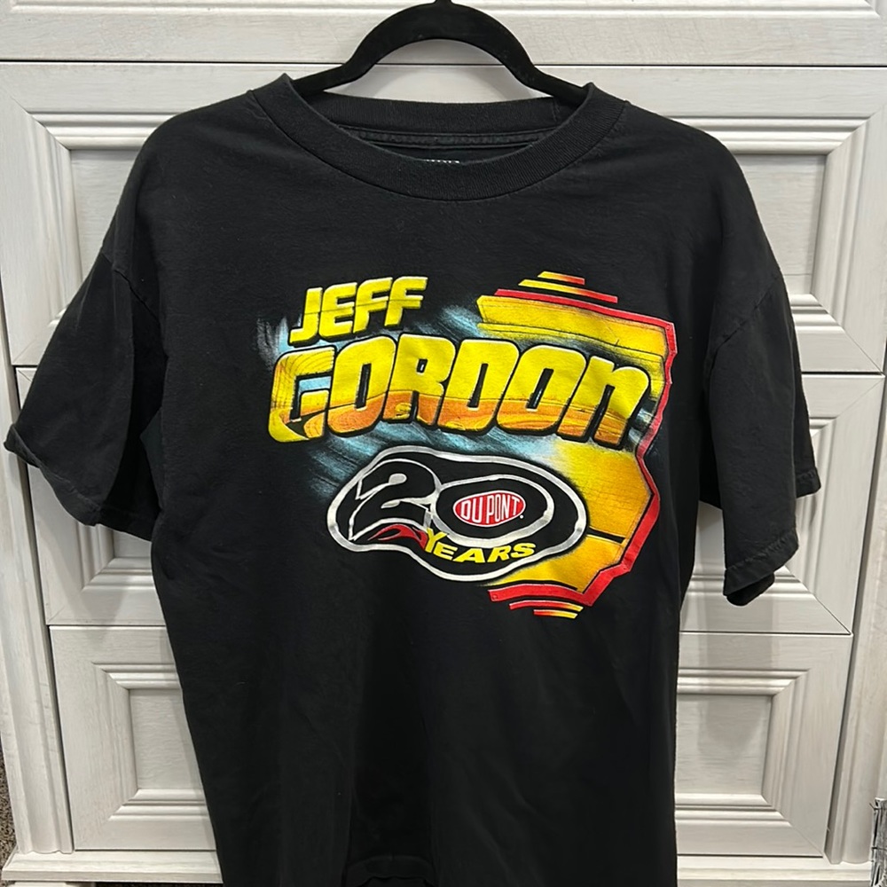 NASCAR Jeff Gordon 20 Years Dupont 2012 Schedule Shirt Size L
